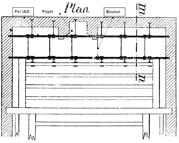 Tenon renforcé, chevêtre, étrier, tirefond